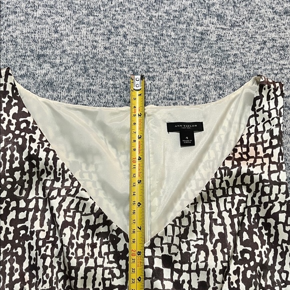 Ann Taylor Brown and Cream Midi Dress - Picture 12 of 12